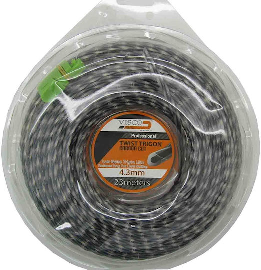 Visco Parts 4323 Μεσινέζα Τρίγωνη Στριφτή Μήκους 23m και Πάχους 4.3mm