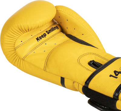 Elion Paris X Smiley Leather Boxing Competition Gloves Yellow