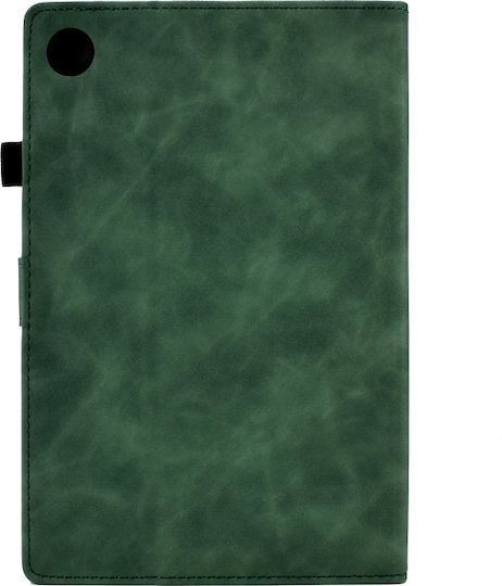 Embossed Smile Flip Cover Green for Huawei MatePad T 10 T 10s Honor Pad 6 X6