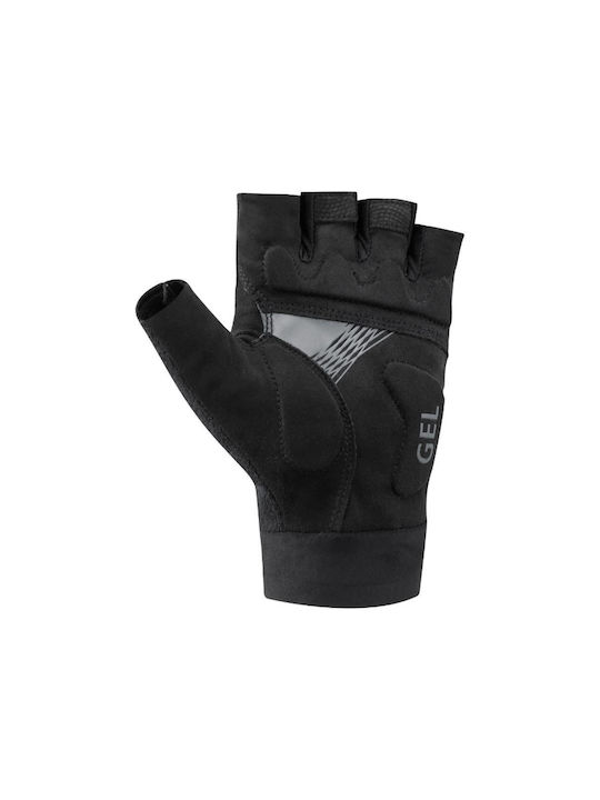 Shimano Klassische Halber Finger Fahrradhandschuhe Männlich Schwarz