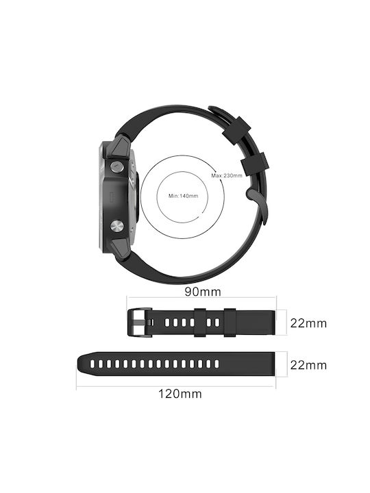 Sonique Strap Silicone Orange (Huawei Watch GT4 46mm/ GT3/GT3 Pro 46mm/ GT2/GT2 Pro 46mm/ GT 42mm/46mm/GT 2e/3/3 Pro)