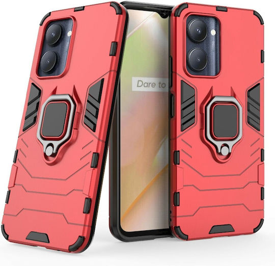 Thin Armor Задна корица Пластмаса Магнитен Червен (Realme C33)