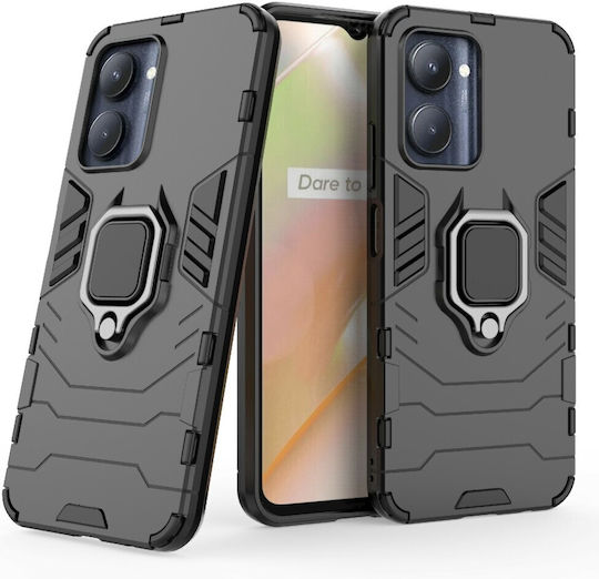 Thin Armor Umschlag Rückseite Kunststoff Magnetisch Schwarz (Realme C33)
