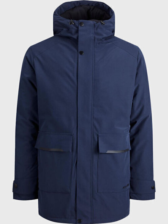Winter Jacket Parka Navy Blue
