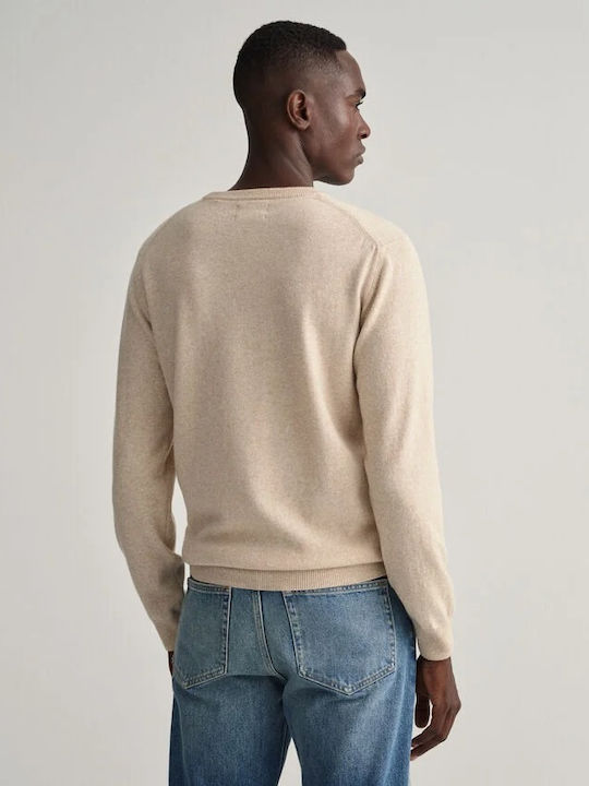 Gant Men's Long Sleeve Sweater Beige