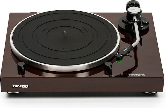 Thorens TD 204 Πικάπ με Belt Drive, Προενίσχυση και Ενσωματωμένα Ηχεία Walnut High Gloss