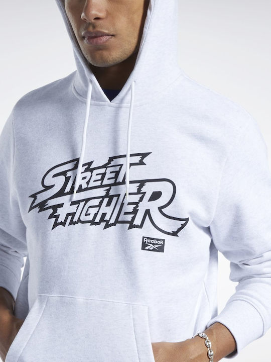 Street Fighter Graphic Суитшърт с Качулка Бял