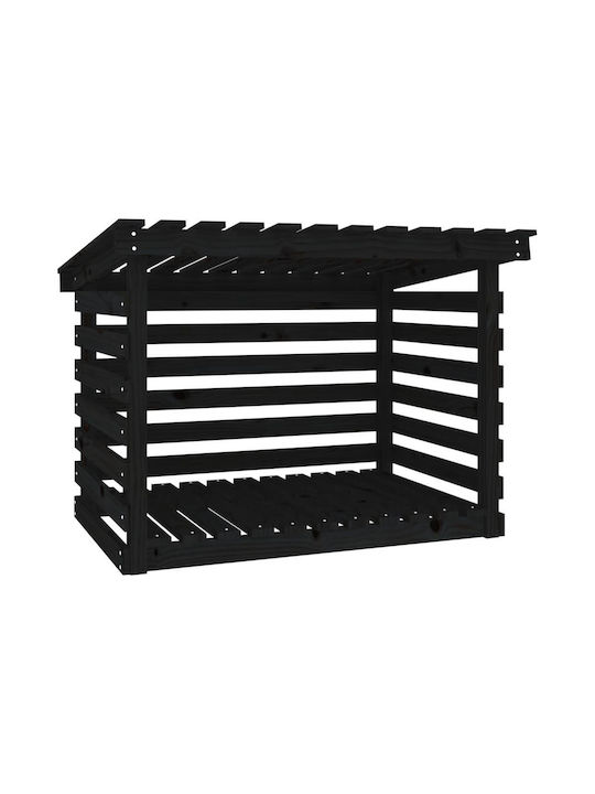 vidaXL Wooden Box Wood Storage 108x73x79cm Black