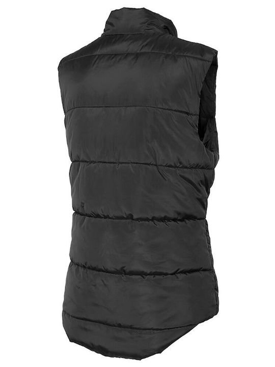 Women's Short Puffer Jacket for Spring or Autumn Black