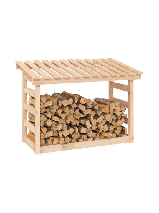 vidaXL Ξύλινο Κουτί Αποθήκευσης Ξύλων 108x64.5x78cm Μπεζ