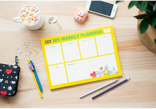 Grupo Erik Weekly Planner Yellow 21x29cm