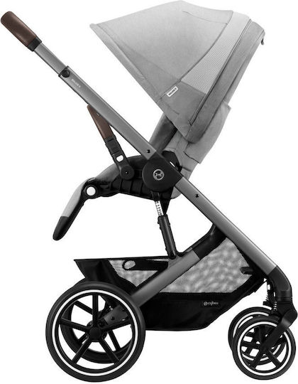Cybex Balios S Lux Ρυθμιζόμενο Καρότσι Μωρού Kατάλληλο για Nεογέννητο Lava Grey 11.7kg