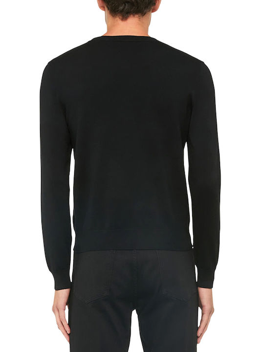 Trussardi Herren Langarm-Pullover Schwarz