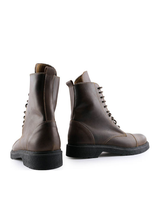 Leather Brown Men's Boots