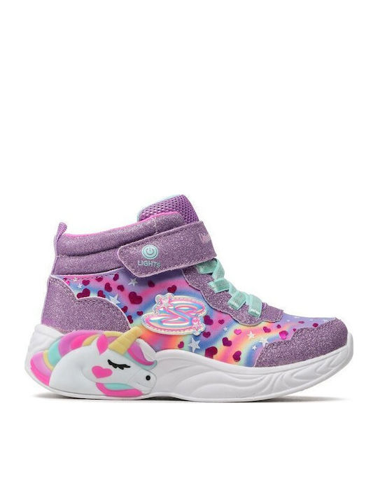 Magical Dreamer Kids Sneakers High with Scratch Pink