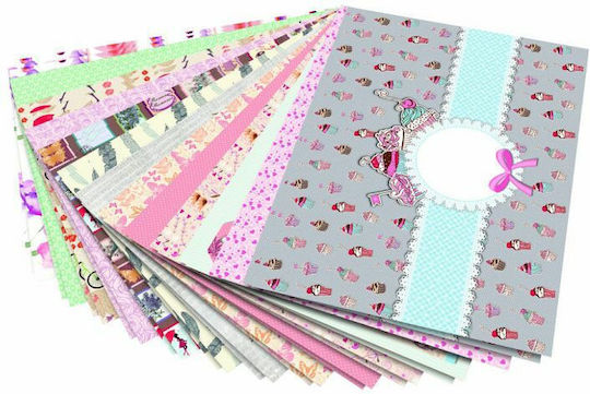 Folia Χαρτόνι Αρμονία σε Μπλοκ 26 Φύλλων 24x34εκ.