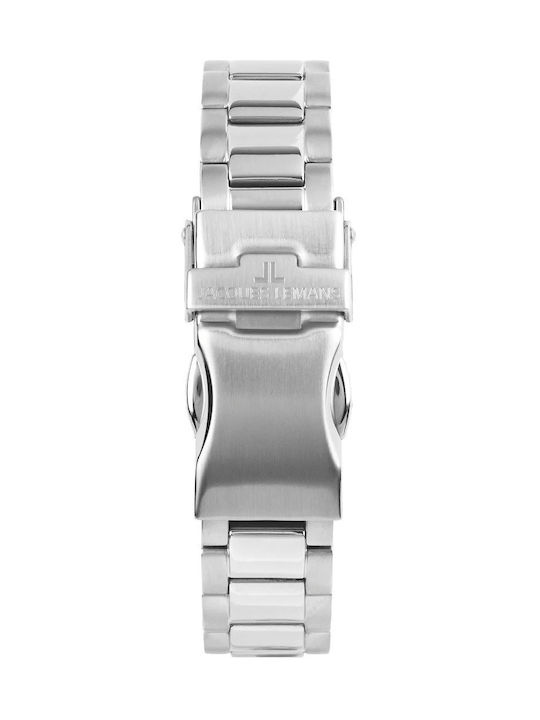 Jacques Lemans Derby Uhr mit Silber Metallarmband