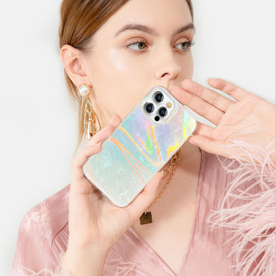 Kingxbar Shell Back Cover Σιλικόνης Pearl Blue (iPhone 13 Pro Max)