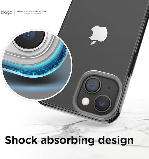 Elago Hybrid Back Cover Silicon Negru (iPhone 14 Plus)
