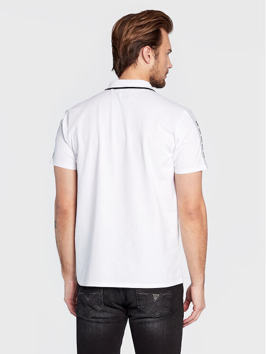 Guess Ανδρικό T-shirt Polo Λευκό