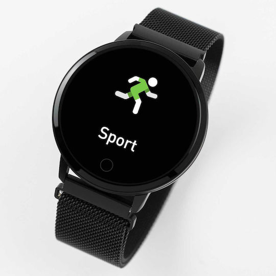 Reflex Active Series 05 42mm Smartwatch με Παλμογράφο (Black Mesh)