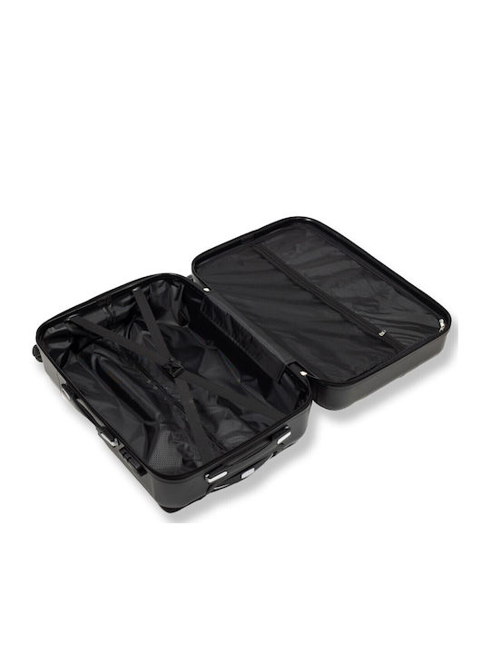 Cardinal Large Hard Travel Suitcase Black with 4 Wheels Height 70cm