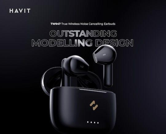 Havit TW947 Earbud Bluetooth Handsfree Earphones with Charging Case Beige