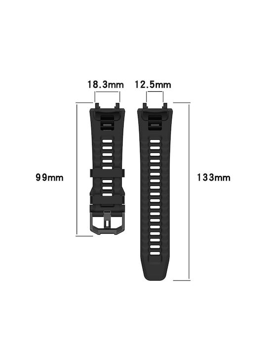 Sonique Λουράκι Σιλικόνης Γκρι (Amazfit T-Rex 2)