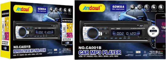 Andowl Qca001 Ραδιόφωνο Αυτοκινήτου 1 DIN (Bluetooth/USB)