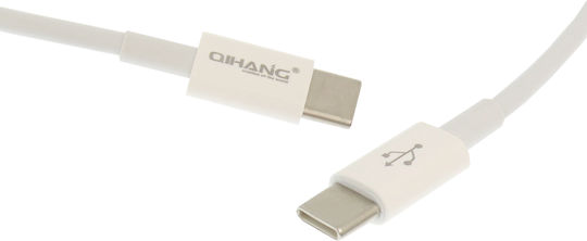 QIHANG QIHANG USB Type-C Cable USB-C Male - USB-C 60W PD White 1.2m