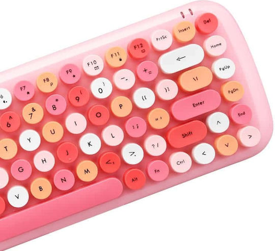 MOFII Candy Kabellos Tastatur & Maus Set Englisch US Rosa