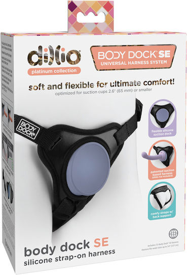 Pipedream Dillio Platinum Body Dock Underwear 17cm in Black Color