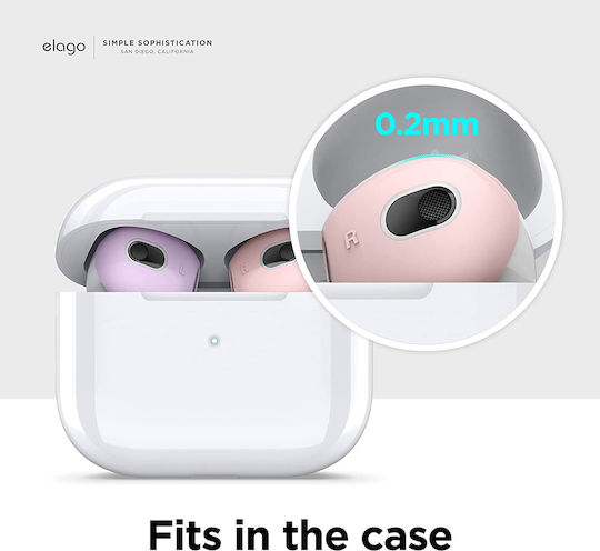 Elago Silicone Covers Lovely Pink / Lavender for Apple AirPods 3