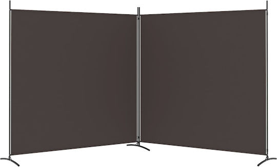 vidaXL Dekorativer Raumteiler Stoff mit 2 Paneelen 348x180cm