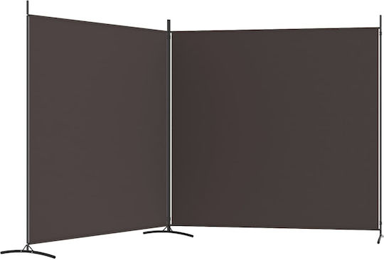 vidaXL Dekorativer Raumteiler Stoff mit 2 Paneelen 348x180cm