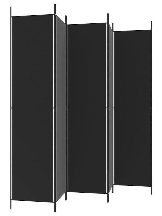 vidaXL Decorative Room Divider Fabric with 5 Panels 250x220cm