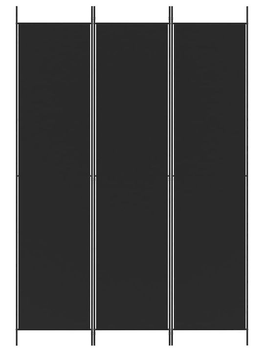 vidaXL Декоративен Параван Текстилен с 3 Панела 150x220см
