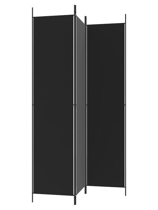 vidaXL Декоративен Параван Текстилен с 3 Панела 150x220см
