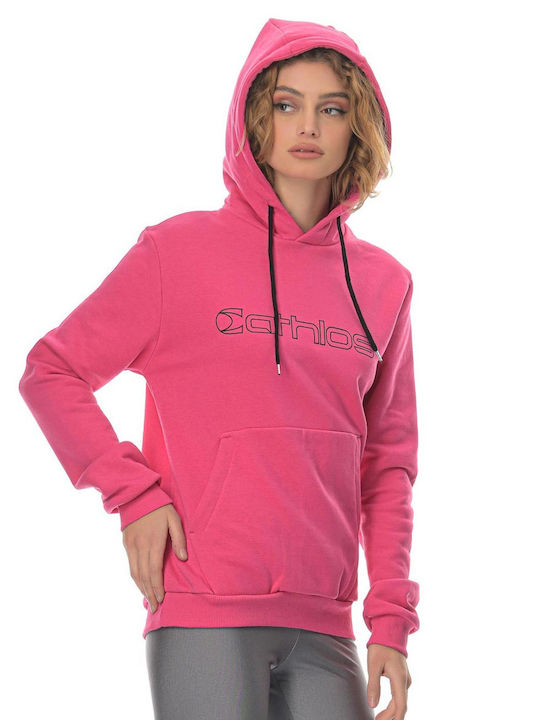 Athlos Sport Women's Hooded Sweatshirt Fuchsia