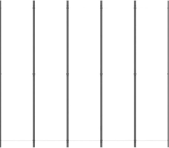 vidaXL Dekorativer Raumteiler Stoff mit 5 Paneelen 250x220cm