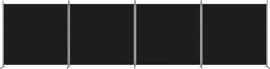 vidaXL Decorative Room Divider Fabric with 4 Panels 698x180cm