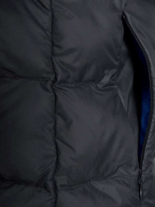 Women's Short Puffer Jacket for Winter Black
