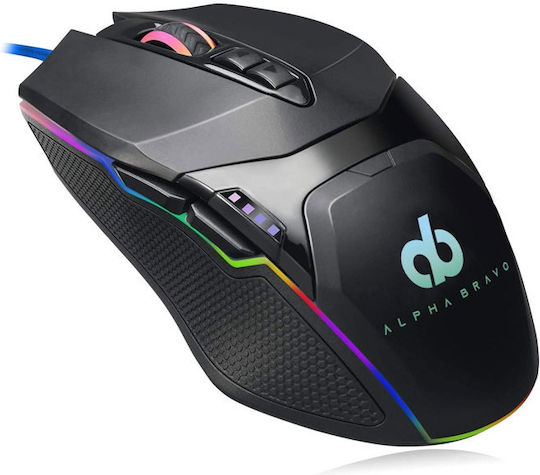 Veho Alpha Bravo GZ1 RGB Gaming Ποντίκι 6400 DPI Μαύρο