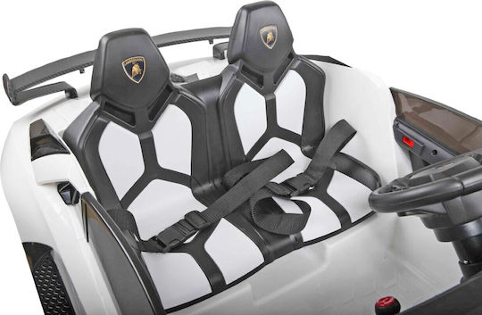 Lamborghini Aventador Διθέσιο με Τηλεκοντρόλ Licensed 24 Volt Λευκό για 3+ Ετών