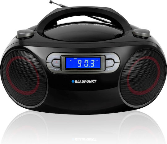 Blaupunkt Boombox BB18BK Φορητό Ηχοσύστημα με CD / MP3 / USB / Ραδιόφωνο Μαύρο