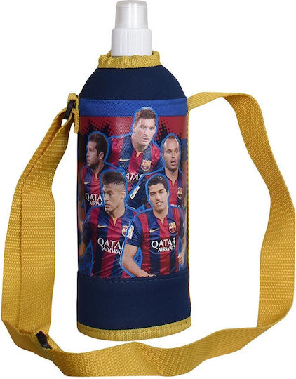 Sunce Barcelona Kids Water Bottle Football Plastic Blue 750ml