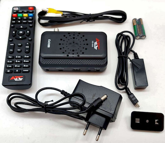 ATC Satellite Decoder HD-305 03.007.0036 Full HD (1080p) DVB-S2 with Built-in Wi-Fi in Black Color