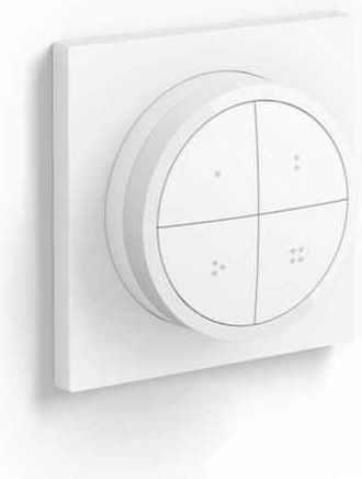 Philips Wall Mounted Dimmer Switch with Frame LED Button White in White Colour