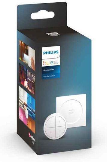Philips Wall Mounted Dimmer Switch with Frame LED Button White in White Colour