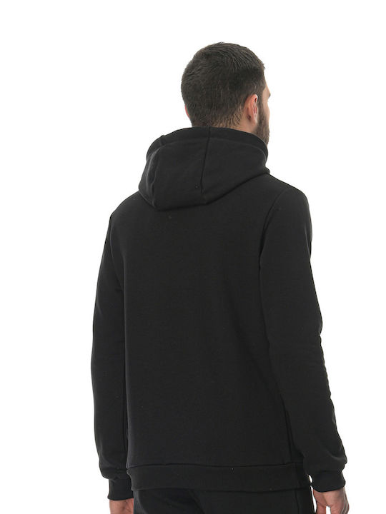 Athlos Sport Men's Sweatshirt with Hood and Pockets Black